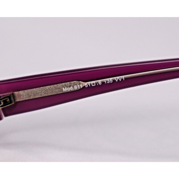 SLR Nederland Mod 611 Eyeglasses 51-16-135 VV1 Half Rim Rectangle FRAMES ONLY - Picture 10 of 10